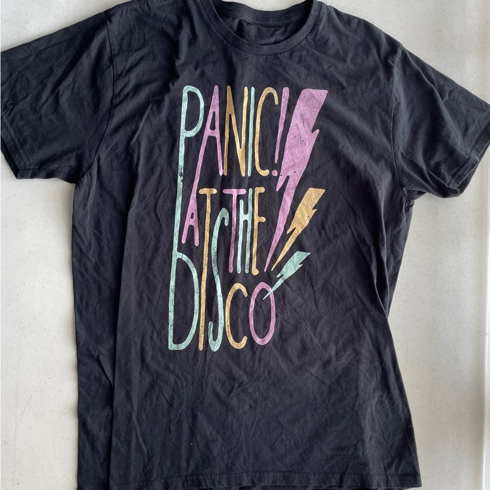 Panic At The Disco Lightening Logo Shirt L Size Large